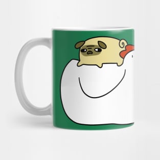 Little Pug and Chicken Mug